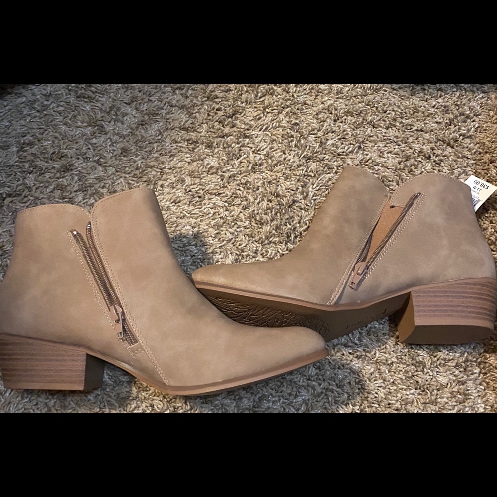 Taupe booties